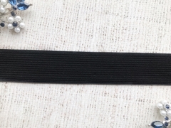 Резинка вязаная, ш. 2,5 см, чёрный