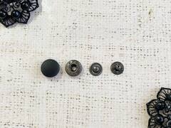 Кнопка установочная металл с пластиком, d 1,5 см