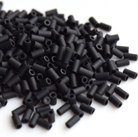 Стеклярус Тохо 3 мм 0049F черный матовый