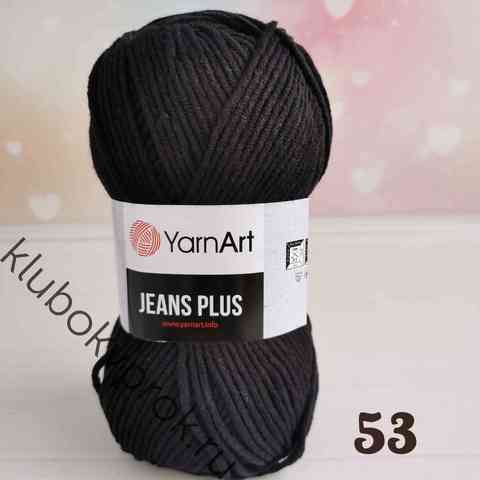 YARNART JEANS PLUS 53, Черный