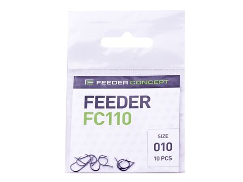 Крючки FC FEEDER, серия FC110, №10, уп. 10шт