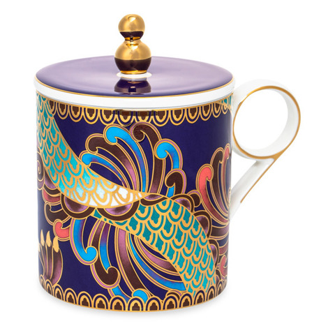 Кружка с крышкой 350мл Mix&Match Home Волшебный Дракон фиолетовая