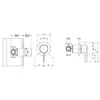 Villeroy&Boch Dawn TVS10600200061 Смеситель для душа, Villeroy&Boch, DAWN, тип открывания воды-однорычажный, тип установки-встраиваемый, внутренняя часть-есть, цвет-хром, включен клапан, без переключателя, материал-латунь/цинк