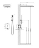 Душевая система встроенная со смесителем Timo Briana SX-7139/00SM хром