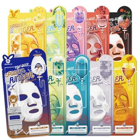 Маска для лица на тканевой основе Elizavecca Deep Power Ringer Mask Pack