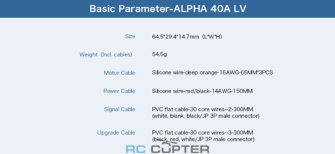 ESC регулятор мотора T-Motor Alpha 40A LV 6S