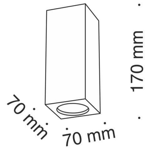 Потолочный светильник Technical Conik gyps C006CW-01W