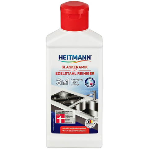 Средство для чистки плит Heitmann для стеклокерам и нержавеющей стали 250мл