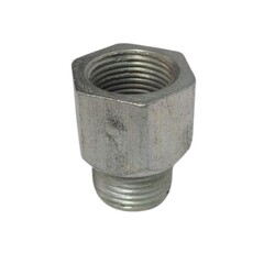 Переходник стальной оцинкованный под манометр М20х1,5-G1/2 ВР-НР