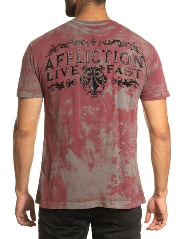 Affliction | Футболка мужская VALUE HONOR A26015 сзади