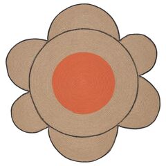 Ковер IKEA MAVINN (МАВИНН), Бежевый / Оранжевый, 85 см