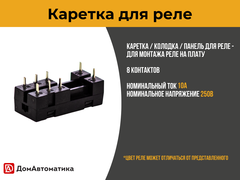Каретка для реле контроллеров DM320/350 и ECO200
