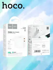 Зарядное устройство C110A Lucky с двумя портами Type-C 35W