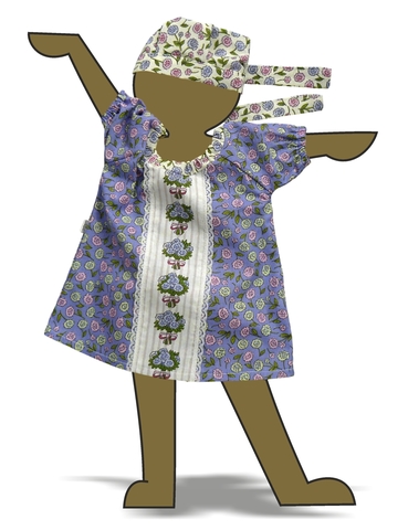 Платье - Демонстрационный образец. Одежда для кукол, пупсов и мягких игрушек.