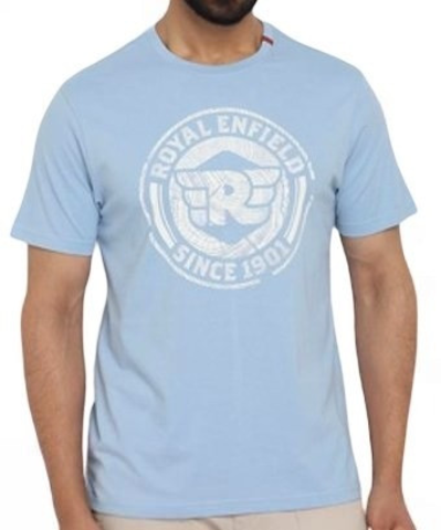 Футболка TEXTURED RE STAMP TS SKY BLUE  , размер XL