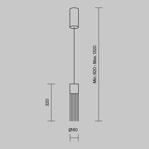 Подвесной светодиодный светильник Maytoni Imaginary MOD190PL-L5G3K