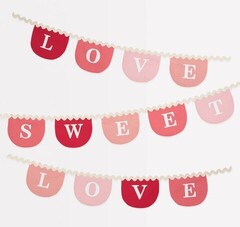 Гирлянда текстильная "Love Sweet" 3,7 м