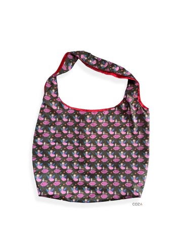 Шоппер - пилигрим COZA большая с принтом "Русалки", 46х37х9 см