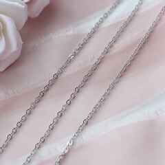 Цепочка 2,5*2,1 мм, родий, 88см, А037-1 (88см)