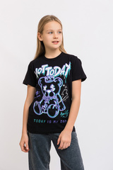 075_БК25 Футболка кор.рукав, чёрный