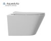 Aqueduto AQDS338T AQD комплект: TECNICA Novo Система инсталляции для подвесного унитаза, CIRCULO Панель смыва, белый глянцевый, CONE Tornado Унитаз подвесной 525*360 безободковый, Tornado, сиденье с микролифтом, белый глянцевый