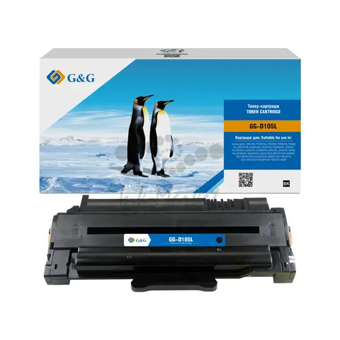Картридж лазерный G&G GG-D105L черный (2500стр.) для Samsung ML-1910, 1915, 1916K, 2525K, 1911;SCX-4600, 4605K, 4610K, 4623K