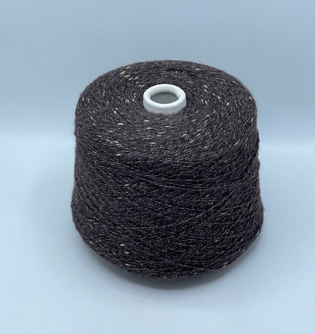 Luxury Selection by Ri.Go, Scozia, 300м. 40% Альпака, 18% Меринос, 30%Хлопок, 10%Полиамид, 2%люрекс, Темно-коричневый,неоднотонный(136/574), 39539