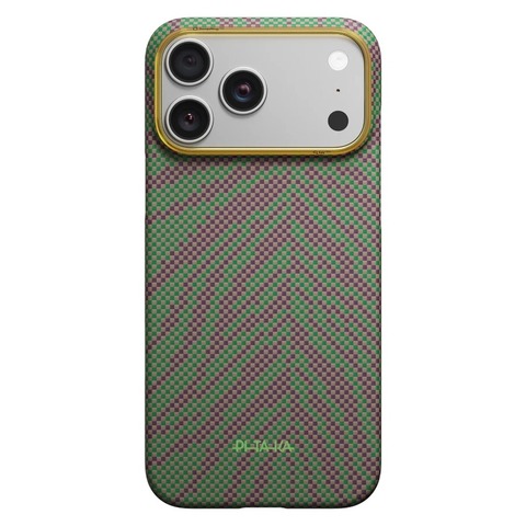 Чехол Pitaka Edge Case для iPhone 17 Pro Max, Зелёный росток | Sprout Surge