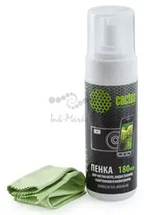Чистящий набор (салфетки + пена) Cactus CS-S3006 для экранов и оптики 1шт 18x18см 180мл
