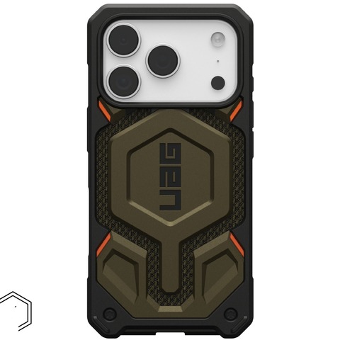 Чехол Uag Monarch Pro Case для iPhone 17 Pro, Зеленый | Kevlar Element Green