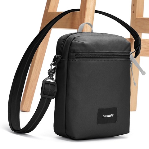 Картинка сумка городская Pacsafe GO Festival Crossbody черная смола - 6