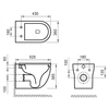 Унитаз безободковый подвесной BelBagno ONDA BB066CHR