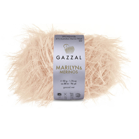 Пряжа Gazzal Marilyn & Merinos 8271 топлёное молоко