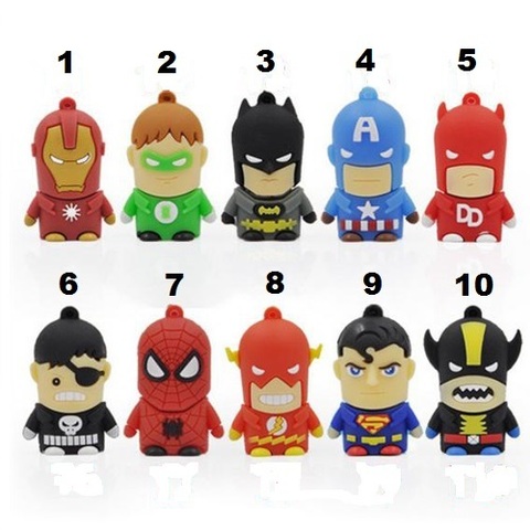 Superheroes USB 2.0 Flash Memory Drive 8 GB