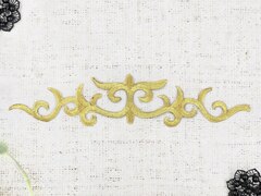 Термоаппликация орнамент, р. 26,5×5,5 см, золото