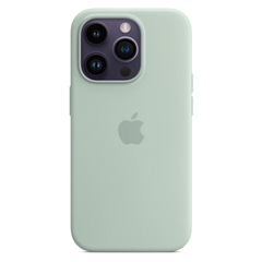 Силиконовый чехол с поддержкой MagSafe Apple Silicone Case для iPhone 14 Pro, Succulent (Агава)