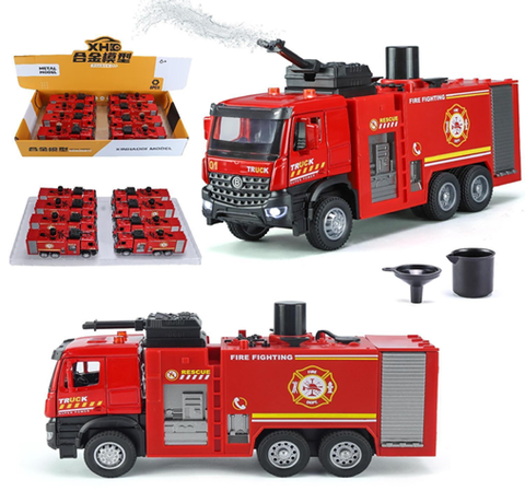 Машина металл Пожарная стреляет водой 8 в уп 21 см, цена за шт.