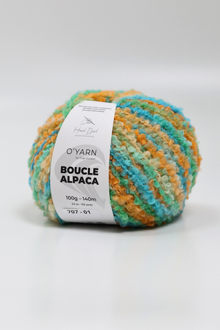O’YARN BOUCLE ALPACA яркий, 100г