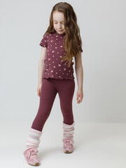 брюки  для девочки  КР 400873/бордовый 1411 к651
