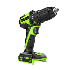 Дрель-шуруповерт Greenworks DD345K2 24V (27/45Нм) аккумуляторная, c АКБ 2 А/ч и ЗУ