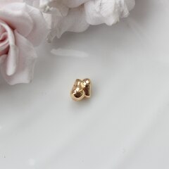 Бусина спейсер, 9*9 мм, позолота, П078