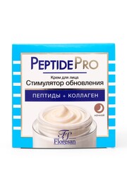 Флоресан PEPTIDE PRO Крем для лица ночной СТИМУЛЯТОР ОБНОВЛЕНИЯ, 75мл (Ф-383)