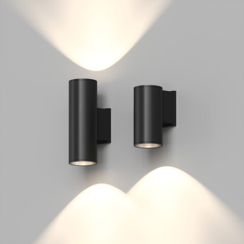 Уличный настенный светодиодный светильник Denkirs Borg DK9821-BK