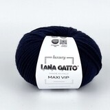 Пряжа Lana Gatto Maxi VIP 1015 темно-синий
