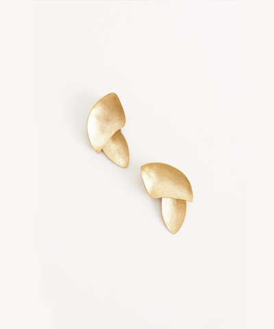 Серьги Листья манго