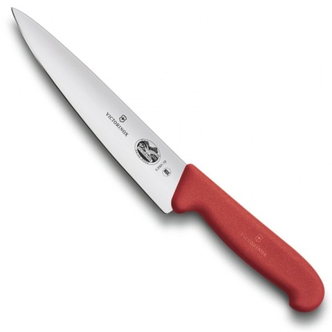 Нож Victorinox разделочный, 25 см, красный