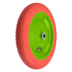 689795 Колесо полиуретановое 3.00-8 // длина оси 80 мм // подшипник 20 мм // Сибртех