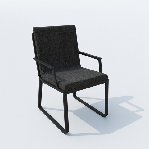 Стул Ideal Patio АЛЬБА маренго - каркас карбон