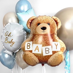 Б Фигура, Мишка, Baby, Коричневый, 24