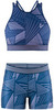 Комплект для бега Craft Lux Blue женский - топ, шорты